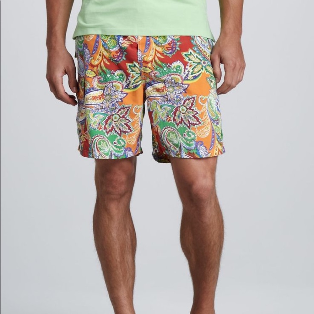 Polo Ralph Lauren Men's Paisley Swim Shorts